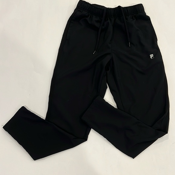 FILA sport black live in motion nylon straight, leg pants size small - Picture 1 of 5